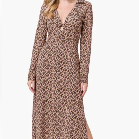 WAYF Remember me Cut out Floral Dress - Size M - Picture 1 of 11